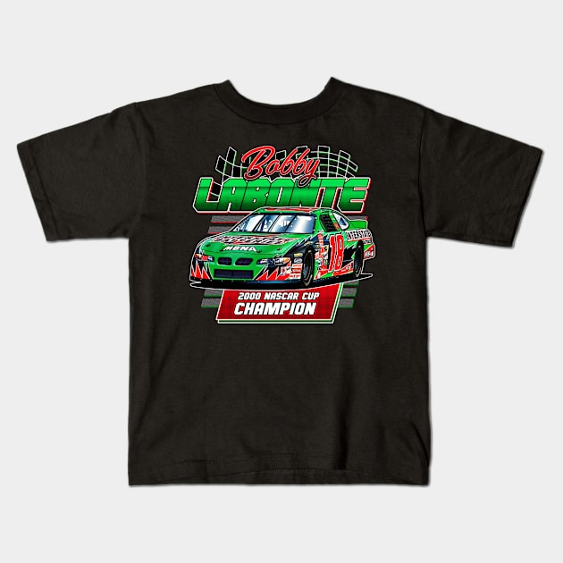 Bobby Allison 2000 Champion Kids T-Shirt by stevenmsparks